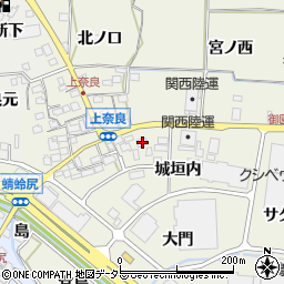 京都府八幡市上奈良城垣内21周辺の地図