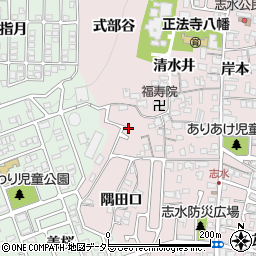 京都府八幡市八幡清水井196周辺の地図