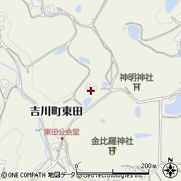兵庫県三木市吉川町東田427周辺の地図