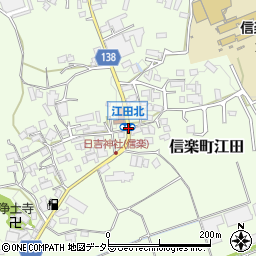 江田北周辺の地図