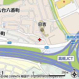 大阪府高槻市日吉台六番町8-15周辺の地図