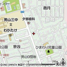 八幡美桜郵便局周辺の地図