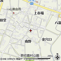 愛知県額田郡幸田町野場南野37周辺の地図