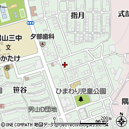 京都府八幡市男山美桜1-11周辺の地図