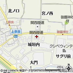 京都府八幡市上奈良城垣内16-1周辺の地図
