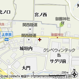 京都府八幡市上奈良周辺の地図