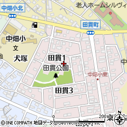 〒444-0302 愛知県西尾市田貫の地図