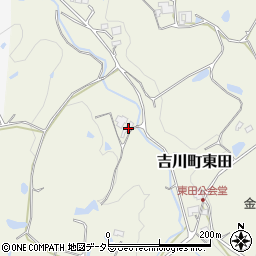 兵庫県三木市吉川町東田280周辺の地図
