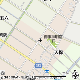 愛知県西尾市岡島町宮西周辺の地図