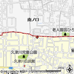 京都府城陽市平川野原34-18周辺の地図