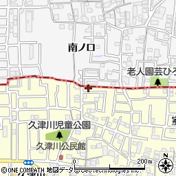 京都府城陽市平川野原34-61周辺の地図