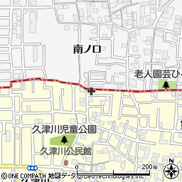 京都府城陽市平川野原34-60周辺の地図