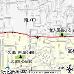 京都府城陽市平川野原34-36周辺の地図