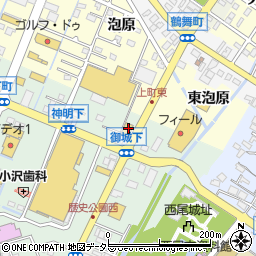 カメラのキタムラ・西尾シャオ店周辺の地図