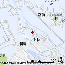 愛知県豊川市萩町上林64-3周辺の地図