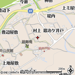 愛知県新城市八名井（村上）周辺の地図
