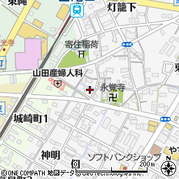 愛知県西尾市寄住町神明4周辺の地図