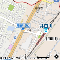亀山井田川郵便局周辺の地図
