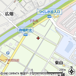 愛知県西尾市駒場町（五反田）周辺の地図
