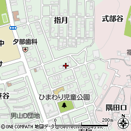 京都府八幡市男山美桜1-5周辺の地図