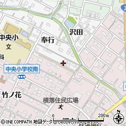 愛知県額田郡幸田町菱池奉行7周辺の地図