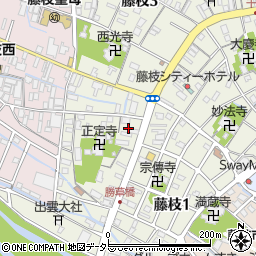 株式会社薮崎新聞店　藤枝営業所周辺の地図
