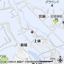 愛知県豊川市萩町上林66-10周辺の地図