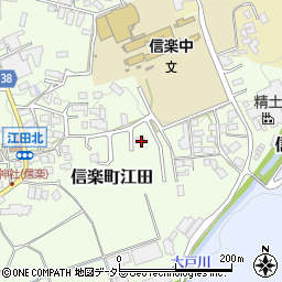滋賀県甲賀市信楽町江田688-4周辺の地図