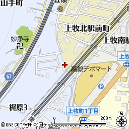 大阪府高槻市上牧北駅前町11周辺の地図