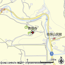 大阪府茨木市佐保周辺の地図