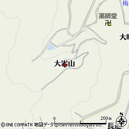 愛知県額田郡幸田町野場大岩山周辺の地図