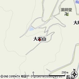 愛知県幸田町（額田郡）野場（大岩山）周辺の地図