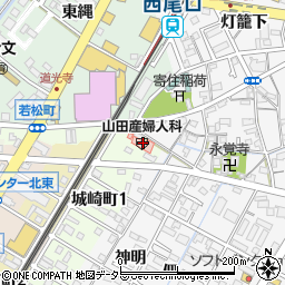 山田産婦人科周辺の地図