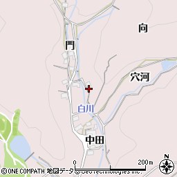 愛知県豊川市財賀町向周辺の地図