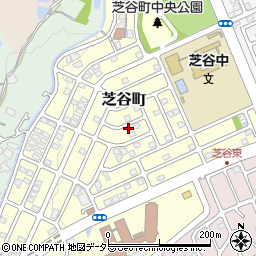 大阪府高槻市芝谷町周辺の地図