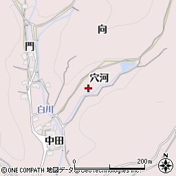 愛知県豊川市財賀町穴河周辺の地図