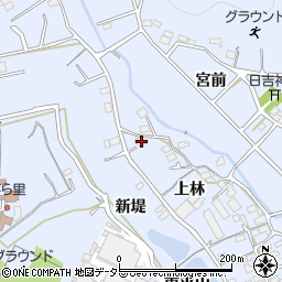 愛知県豊川市萩町上林69周辺の地図