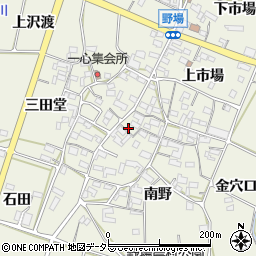 愛知県額田郡幸田町野場南野3周辺の地図