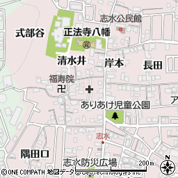 京都府八幡市八幡清水井周辺の地図