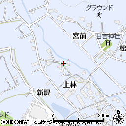 愛知県豊川市萩町上林66周辺の地図