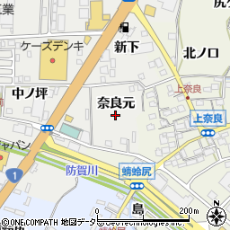 京都府八幡市下奈良奈良元周辺の地図