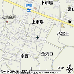 愛知県額田郡幸田町野場上市場69周辺の地図