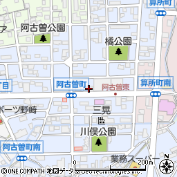 三重県鈴鹿市阿古曽町14-3周辺の地図
