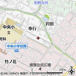 愛知県額田郡幸田町菱池奉行14周辺の地図