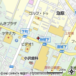 愛知県西尾市下町神明下周辺の地図