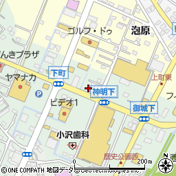 愛知県西尾市下町（神明下）周辺の地図