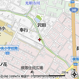 愛知県額田郡幸田町菱池奉行5周辺の地図