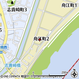 愛知県碧南市舟江町周辺の地図