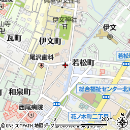 愛知県西尾市神下町55周辺の地図