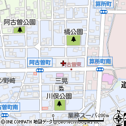 三重県鈴鹿市阿古曽町14周辺の地図